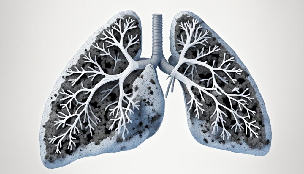 black mold in lungs