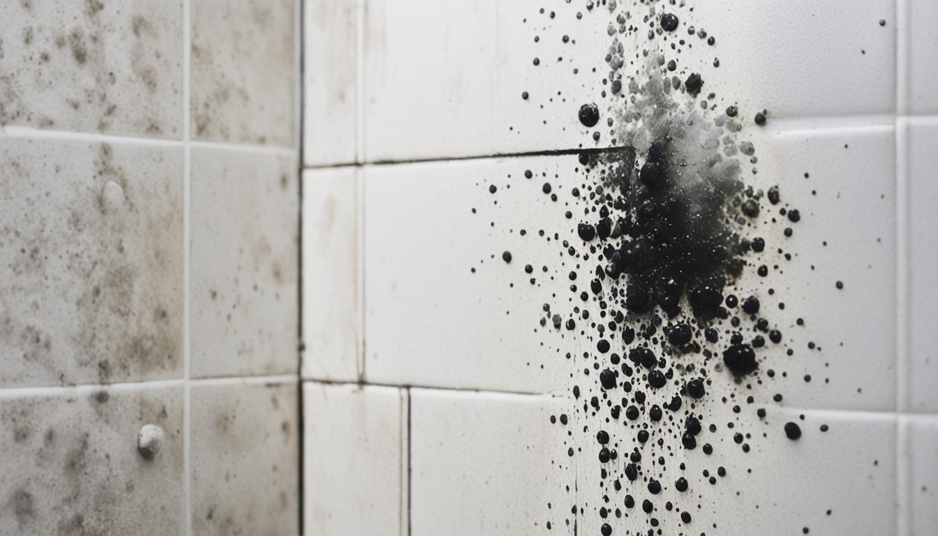 black mold in shower