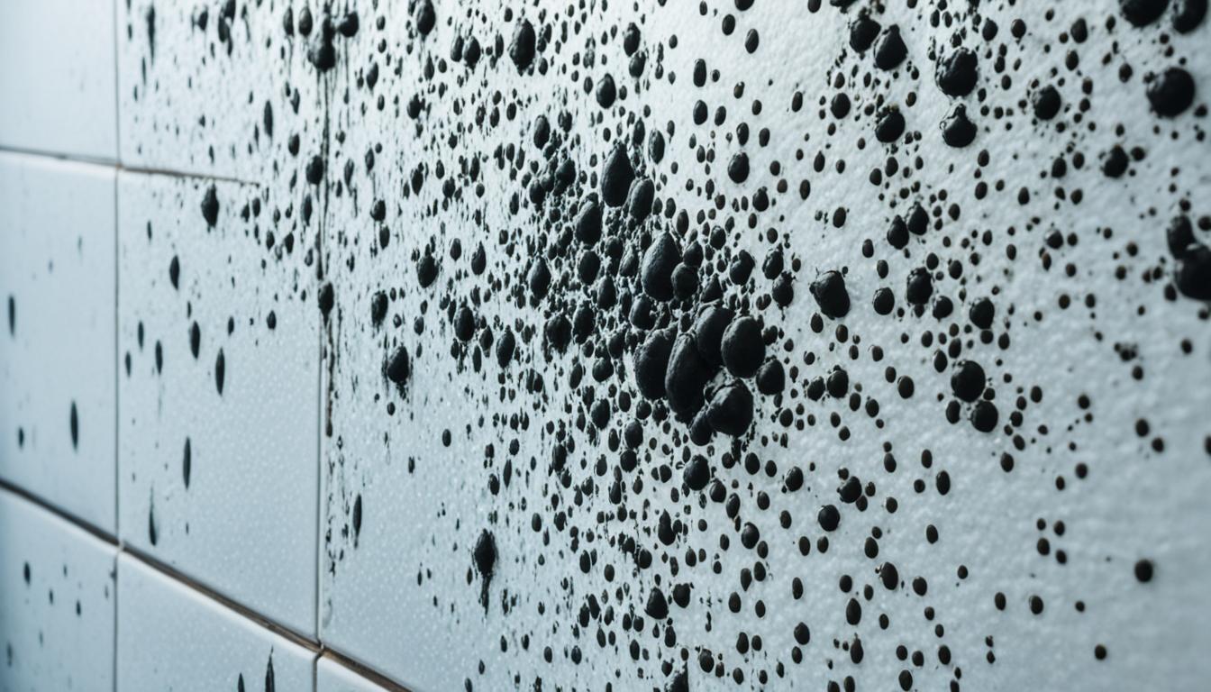 black mold in shower