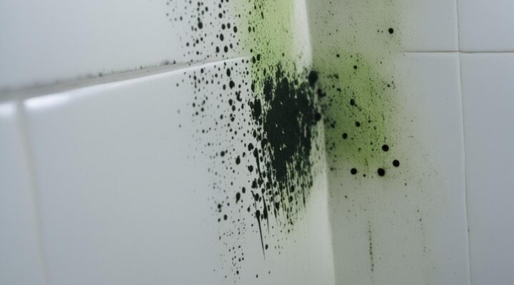 black mold in shower