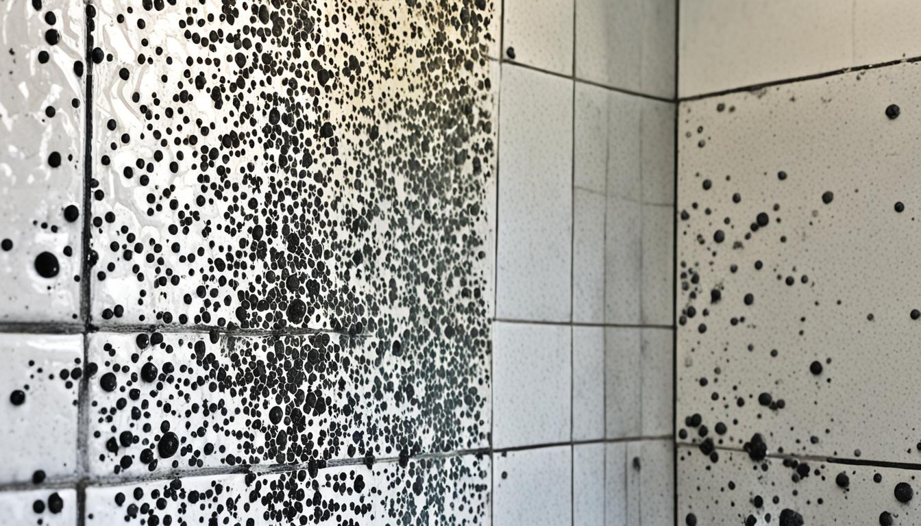 black mold in shower grout