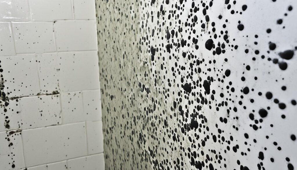 black mold in shower grout image