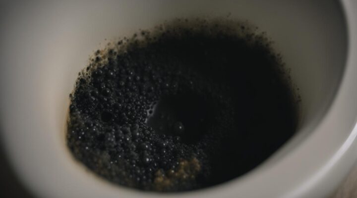 black mold in toilet
