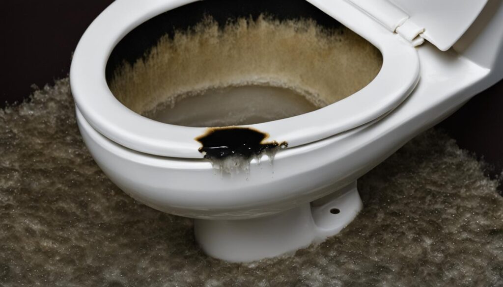 black mold in toilet bowl