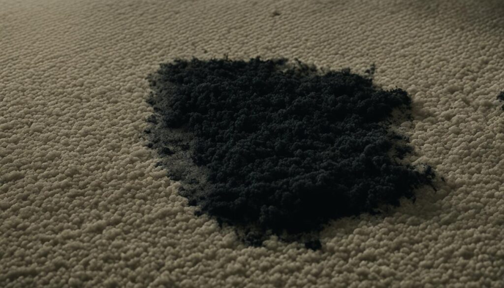 black mold on carpet