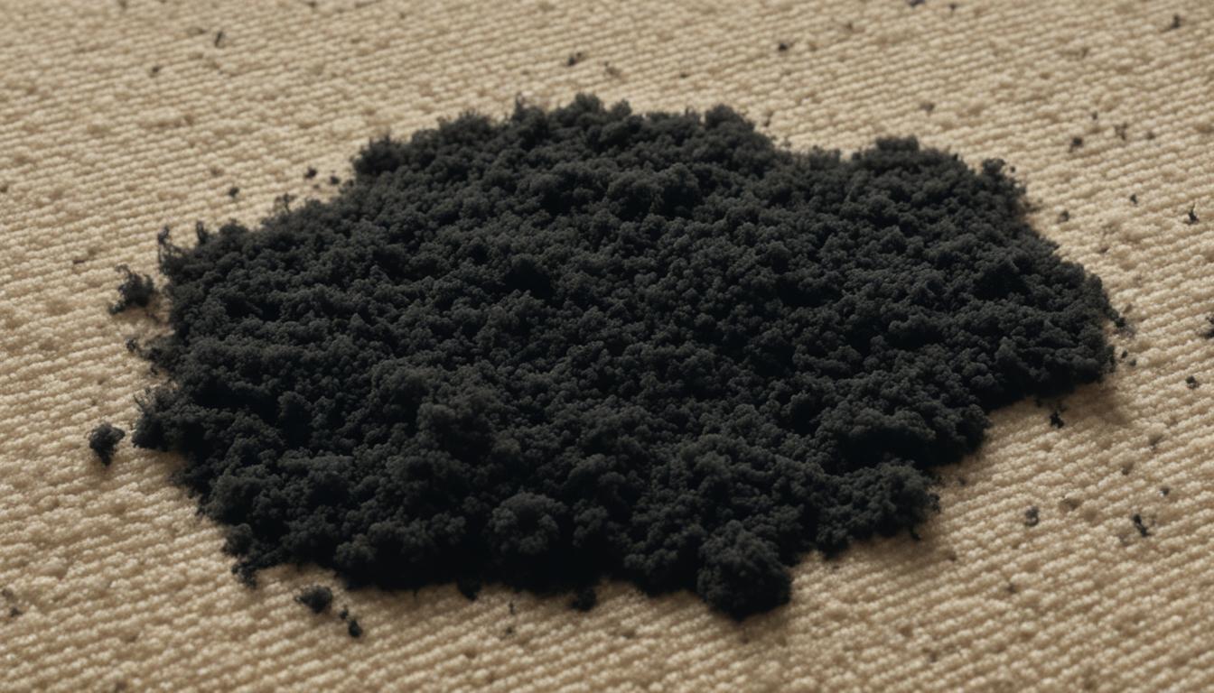 black mold on carpet
