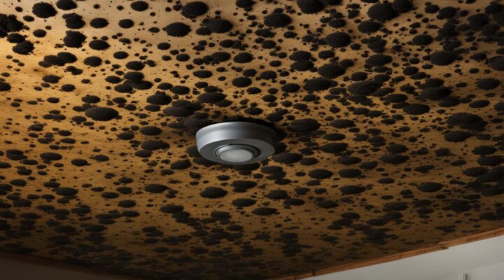 black mold on ceiling