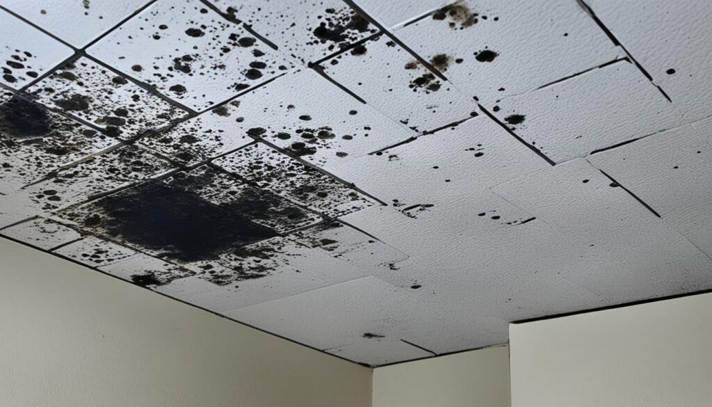 black mold on ceiling image