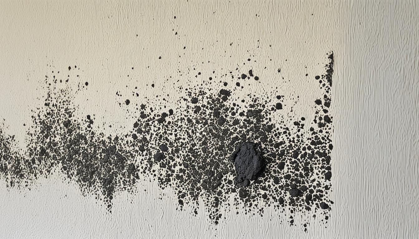 black mold on drywall