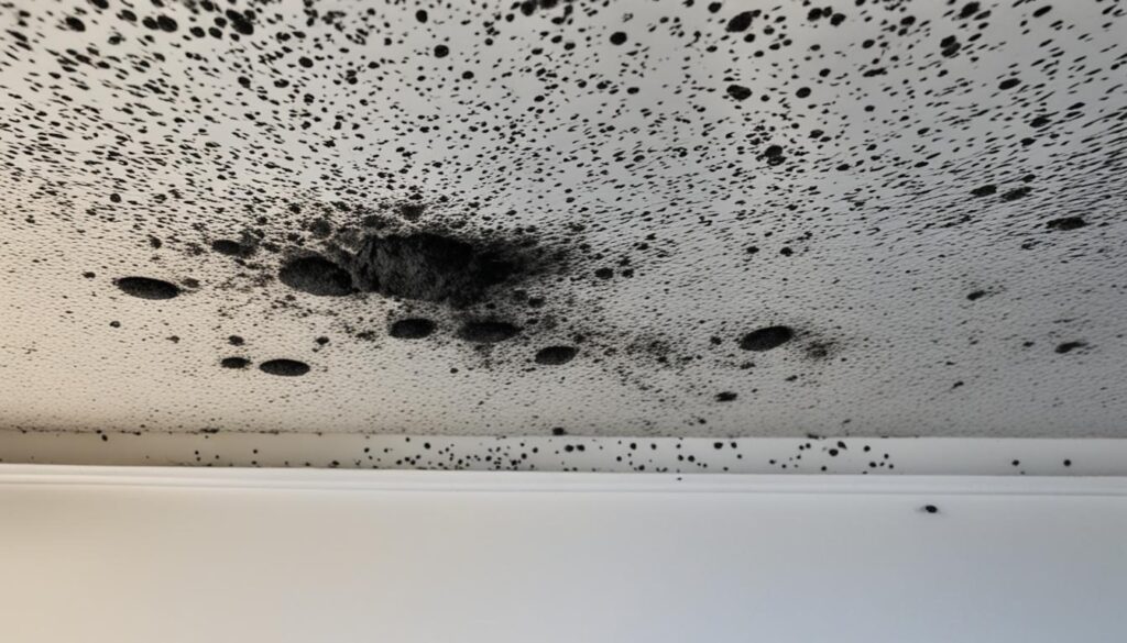 black mold on drywall