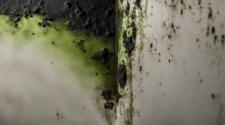 black mold on drywall