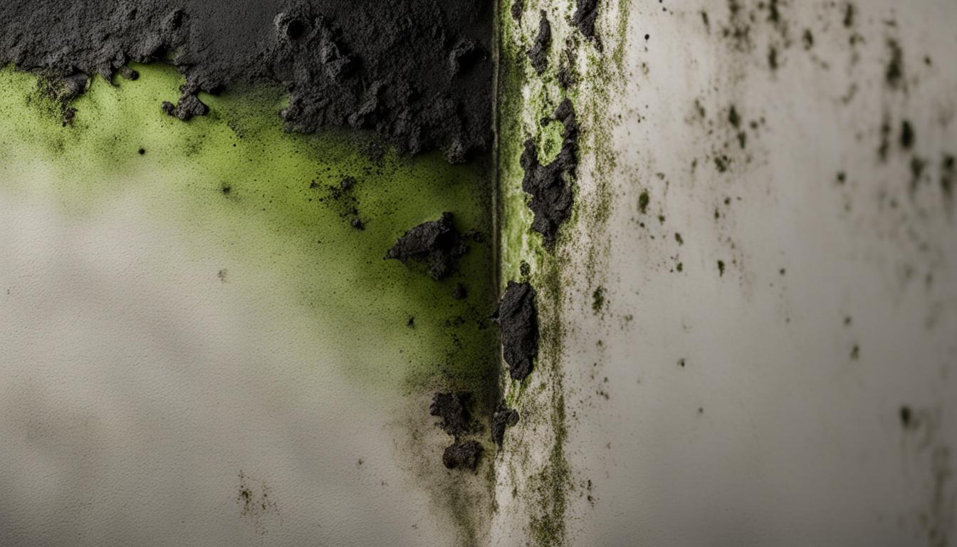 black mold on drywall
