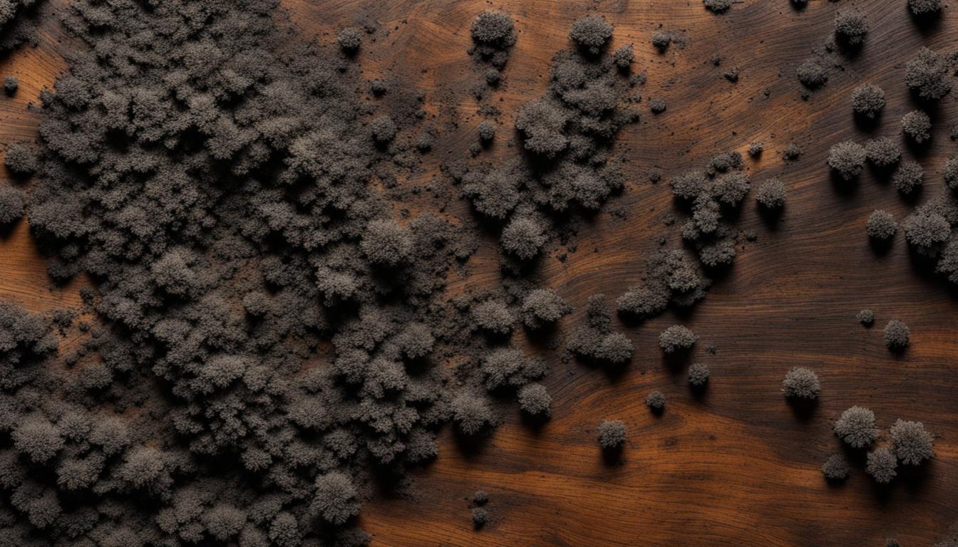 black mold on wood