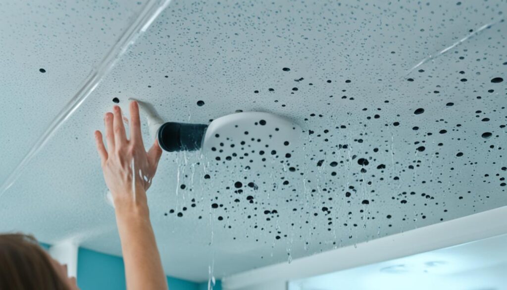 black mold prevention in bathroom ceiling