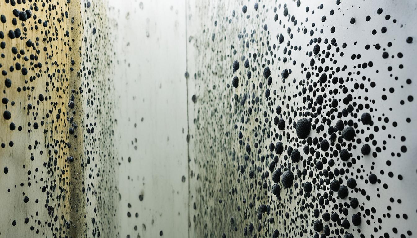 black mold shower