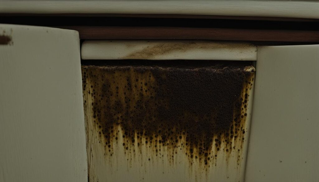 black mold under sink