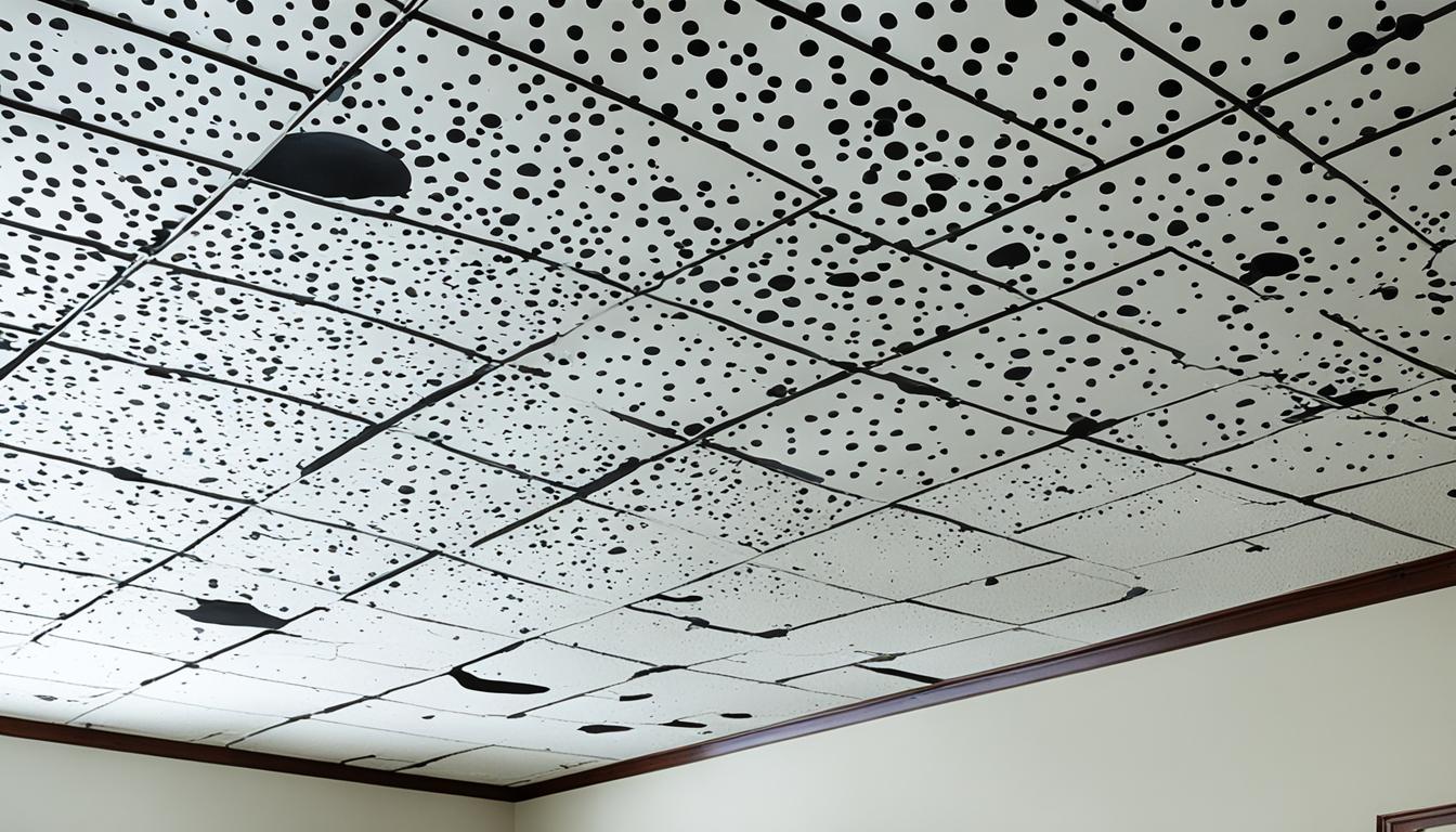 black spots on ceiling