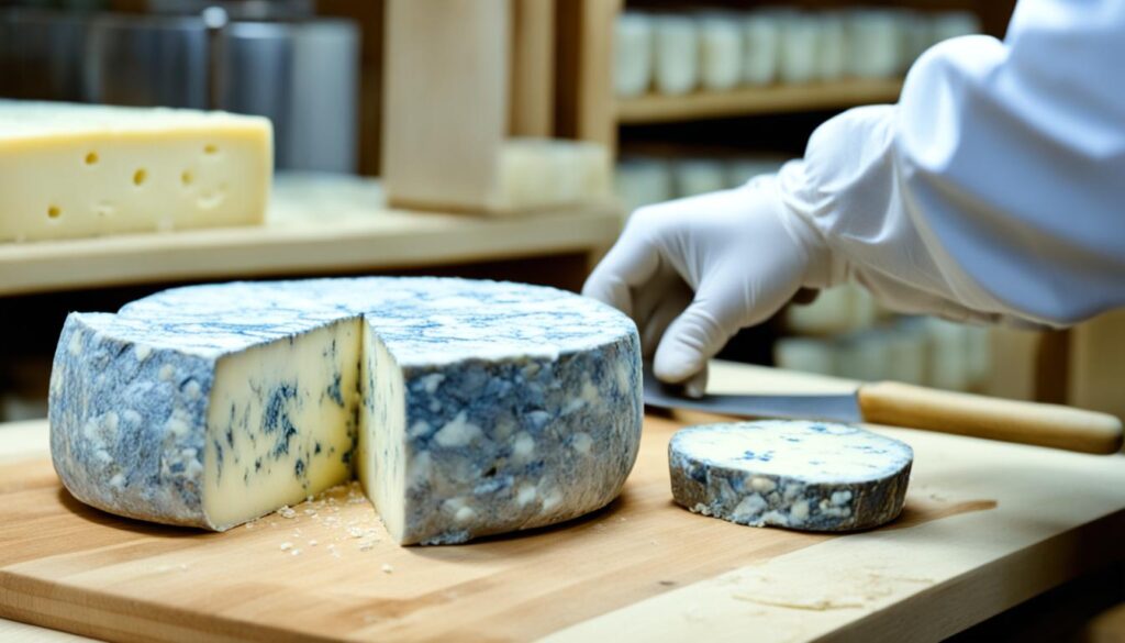 blue cheese production