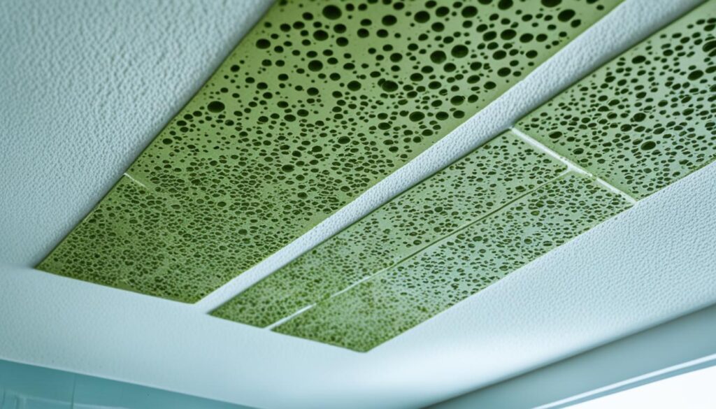 causes of mold growth on bathroom ceilings