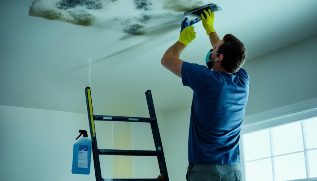 ceiling mold removal