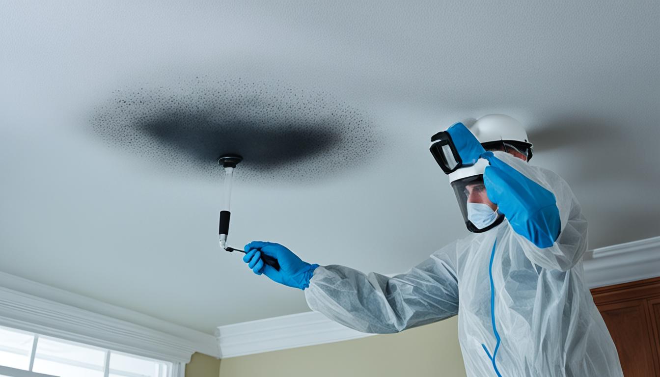 ceiling mold removal