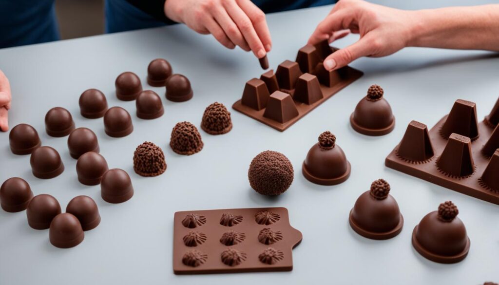 choosing a chocolate bomb mold