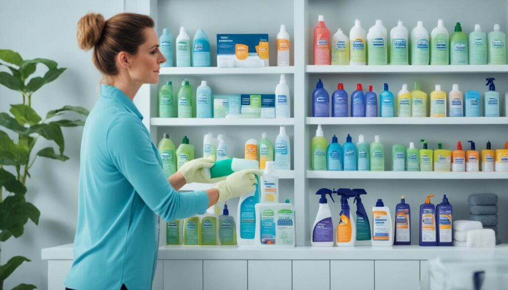 choosing bathroom mold cleaners