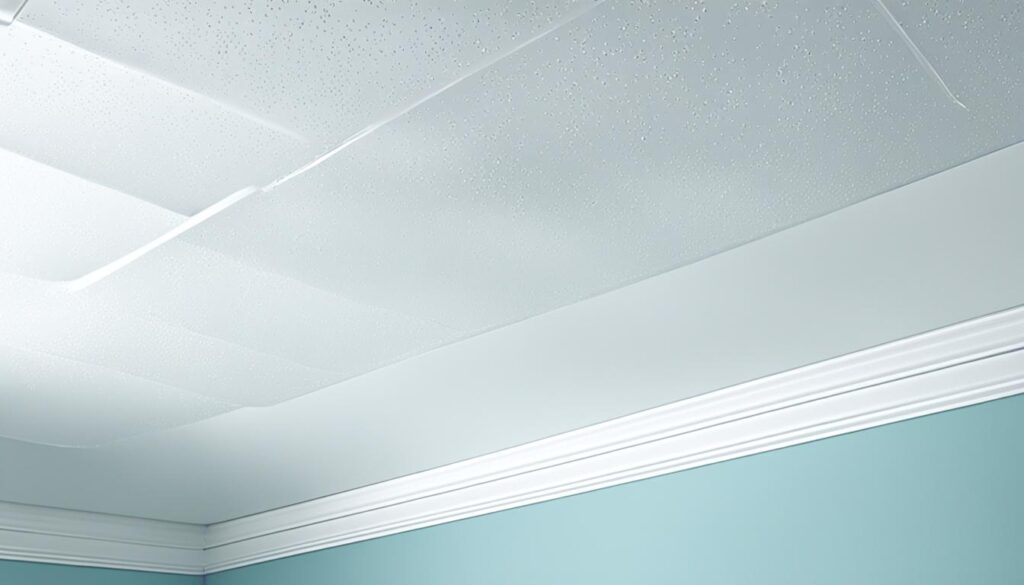 clean bathroom ceiling mold