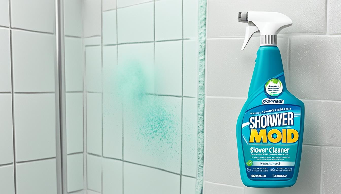 clean mold in shower