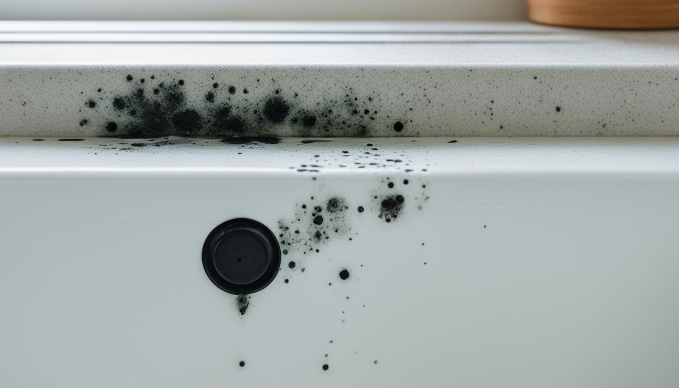 clean mold under sink