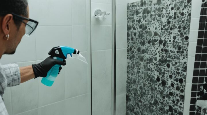 cleaning black mold