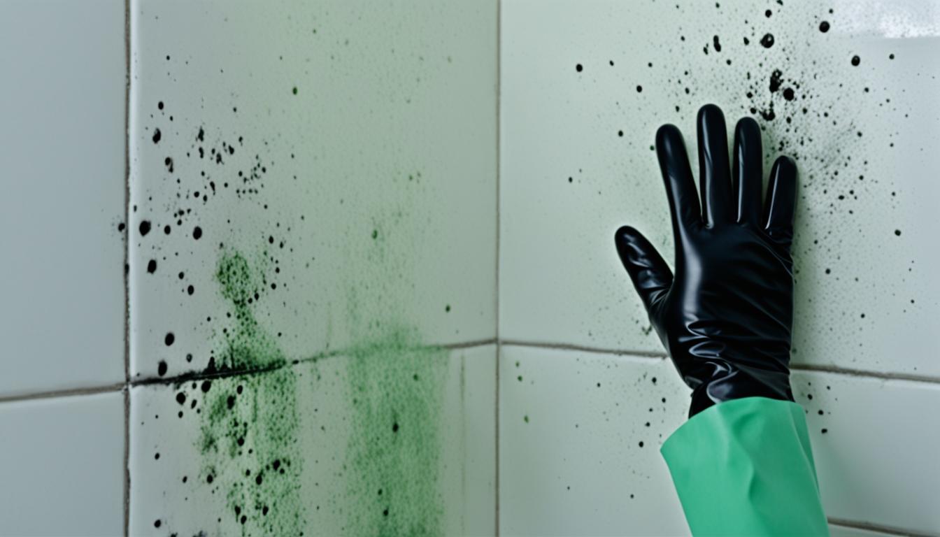 cleaning black mold