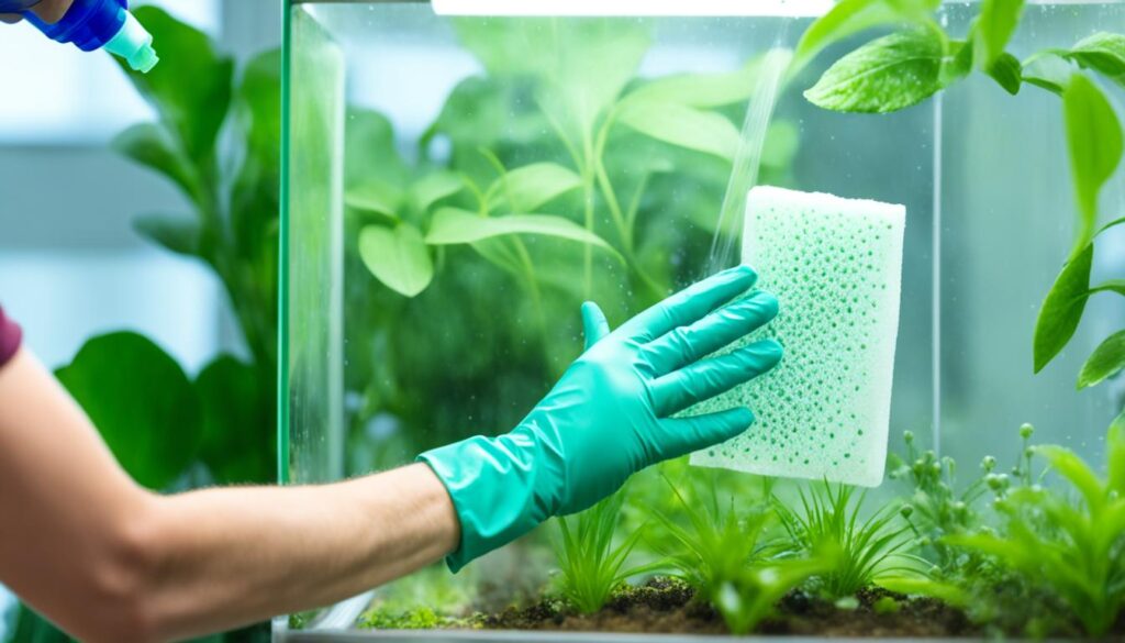 cleaning mold from terrarium