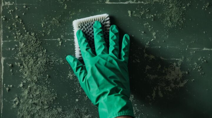 cleaning mold off walls