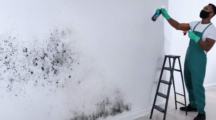 cleaning mold off walls with vinegar