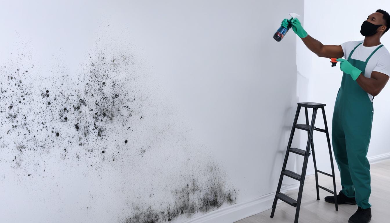 cleaning mold off walls with vinegar