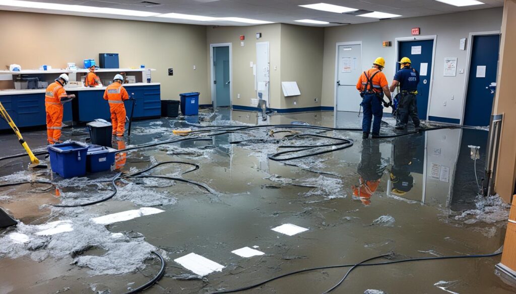 commercial water damage restoration