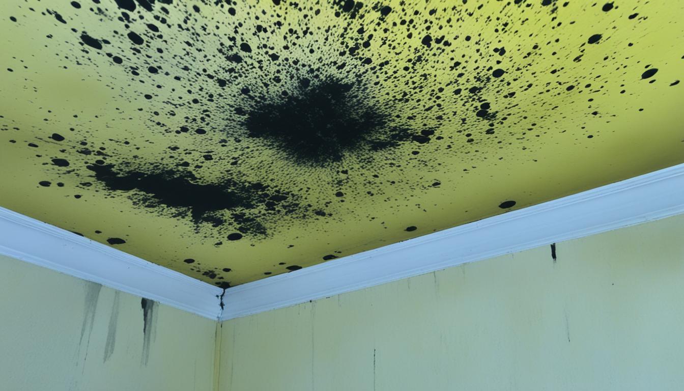 early sign toxic black mold on ceiling Miami