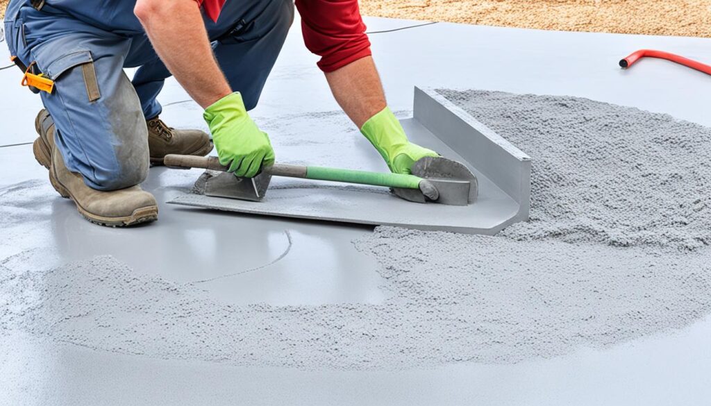 efficient handling of cement mold