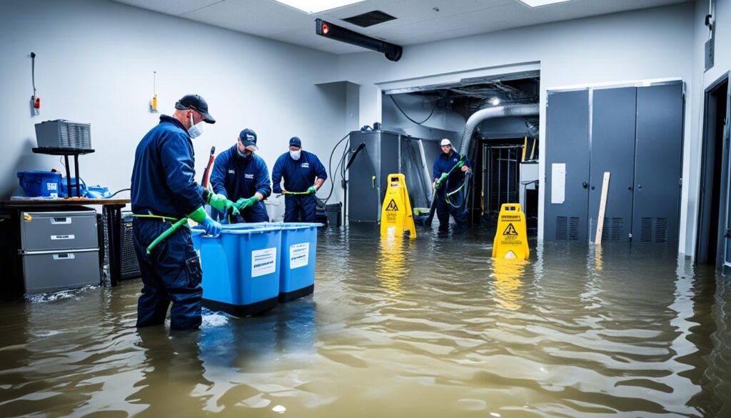 emergency water damage cleanup