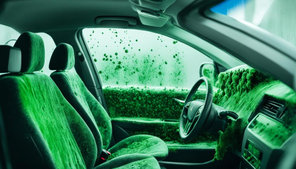 getting rid of mold in car