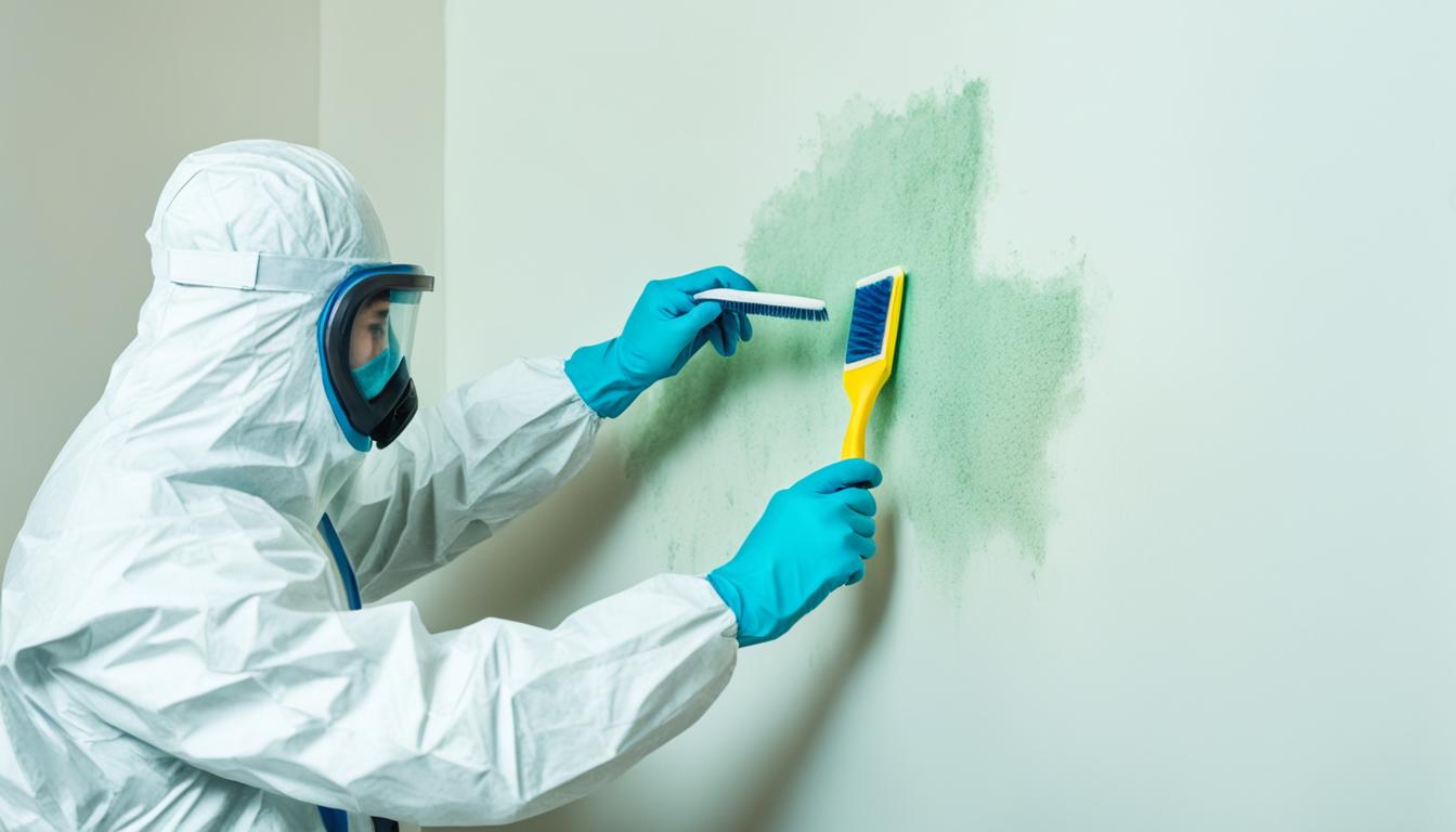 getting rid of mold on walls