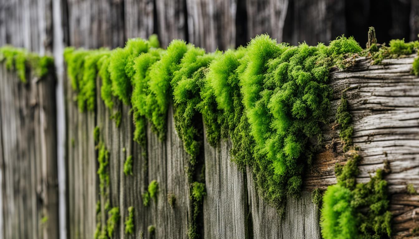 green mold on wood