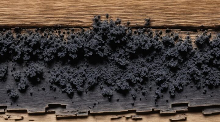 harmless black mold on wood