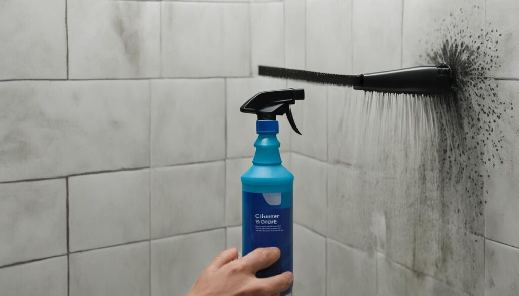 household cleaner for removing shower mold