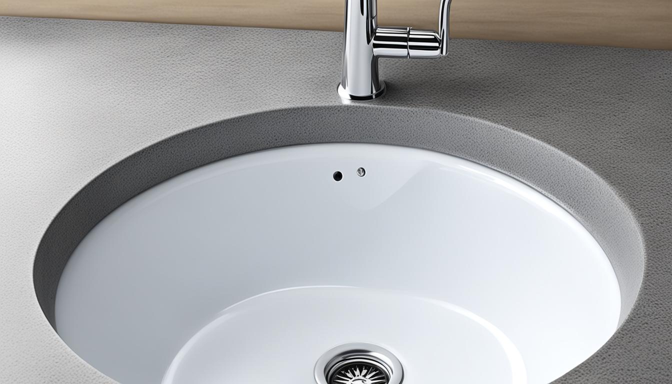 how do i clean mildew from an undermount sink effectively