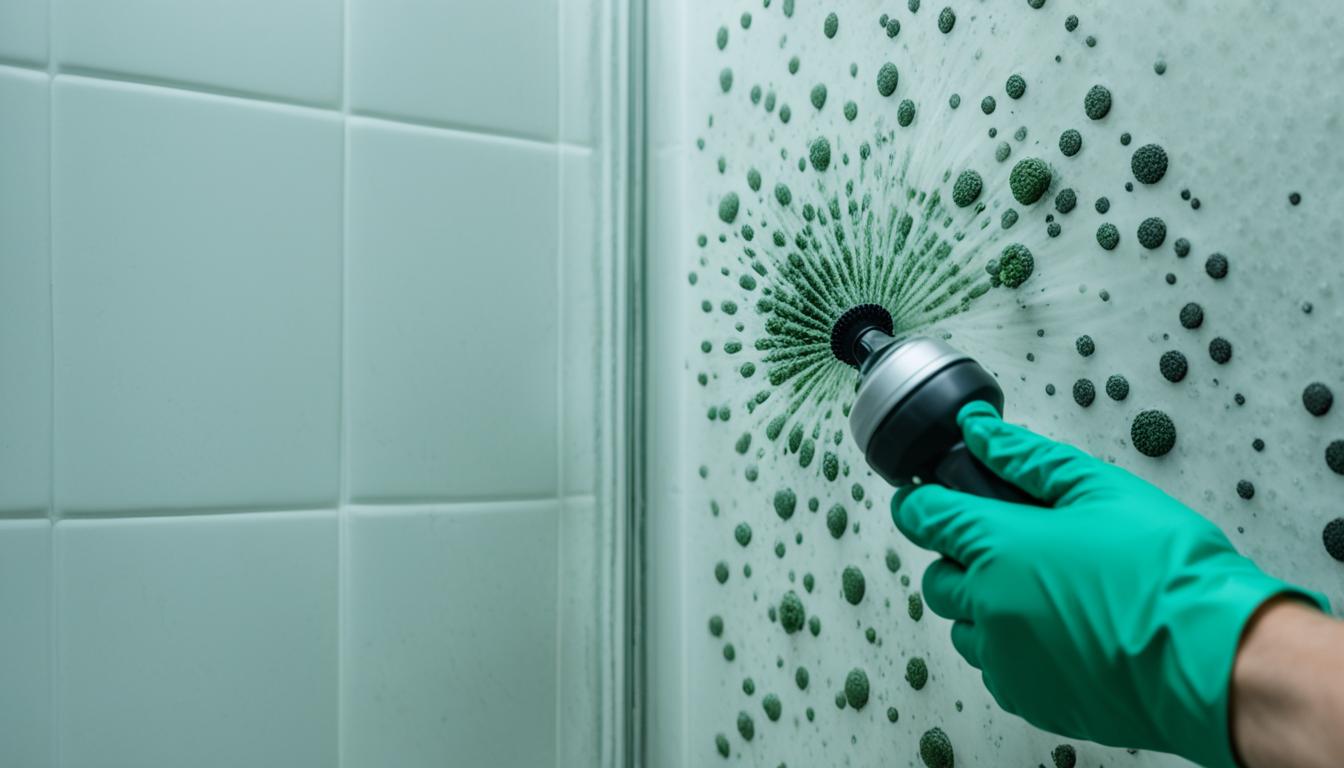 how remove mold in shower