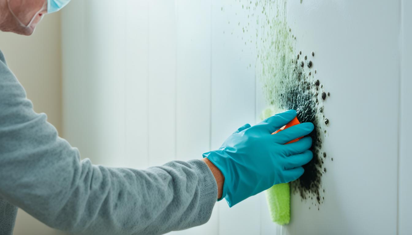 how to clean black mold