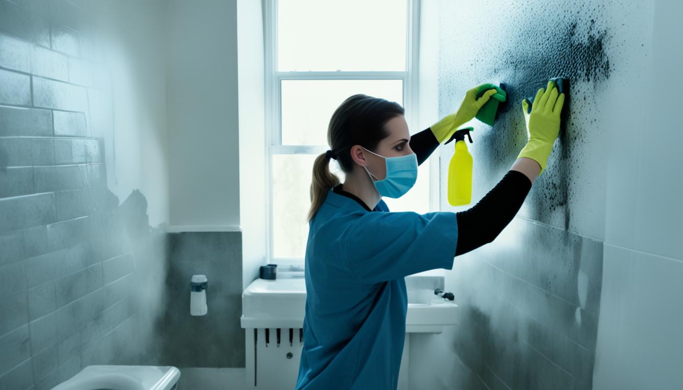 how to clean black mold