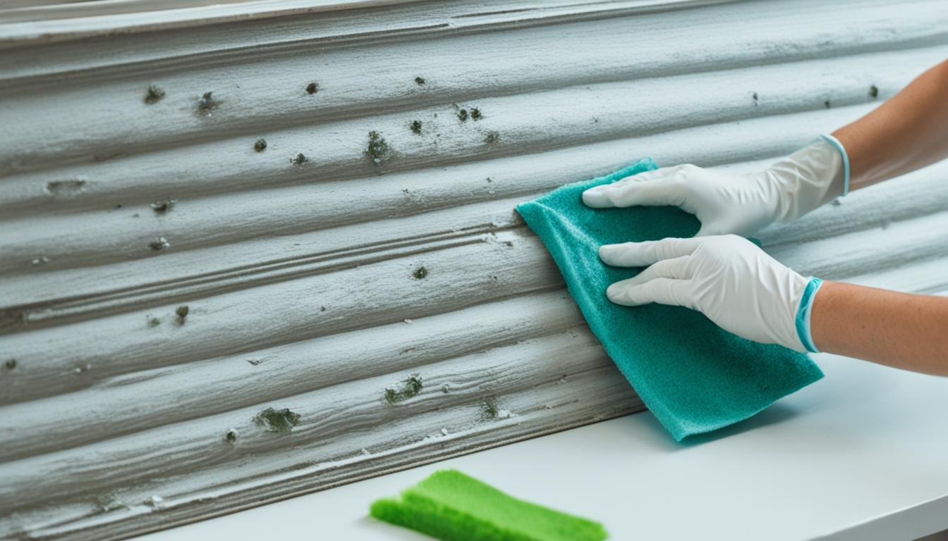 how to clean mold from wood